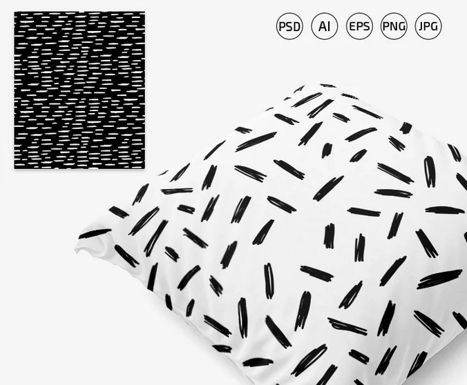 Hand Drawn Lines Pattern Set