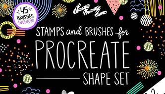 Фигурные кисти Procreate для украшения вашего дизайна
