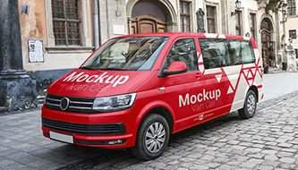 Шаблони Мокапів Фургонів Для Презентації Вашої Реклами