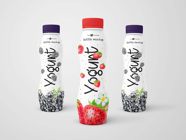 Yogurt Bottle Mockups