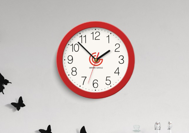 Free Clock PSD Mockup