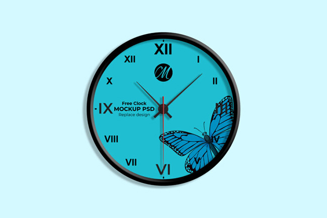 Free Clock Mockup