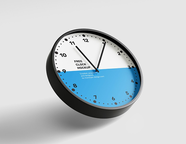 Free clock mockup