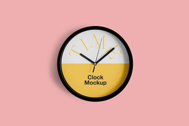 Rounded Clock Mockup