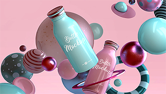 МОЛОКО та ЙОГУРТ - упаковка PSD MockUp