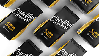 Упаковка для Кави - Коллекція PSD Мокапів