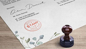 Відмінні Мокапи гумових штампів PSD