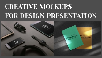 Creative mockups for design presentation