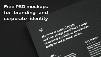 Free PSD mockups for branding and corporate identity