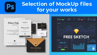 Selection of MockUp files for your works