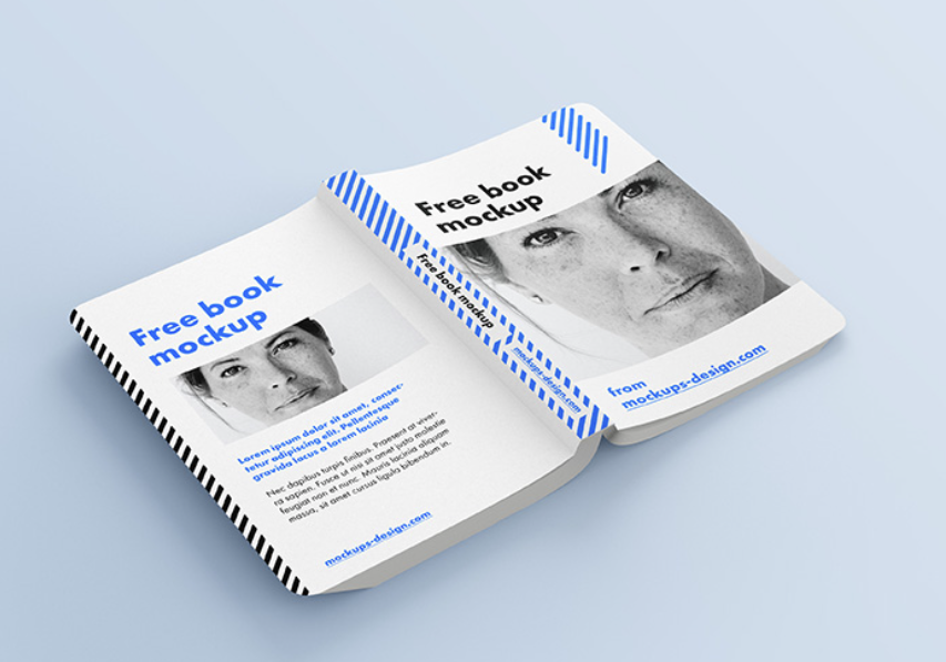  book with rounded corners MockUp