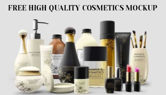 Free High Quality cosmetics MockUp