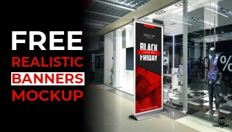 Free Realistic Banners MockUp
