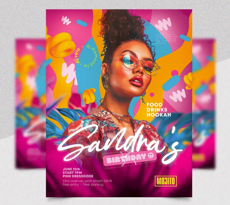 Birthday - Free Flyer template