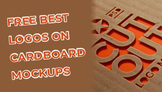 Free Best Logos on cardboard MockUps