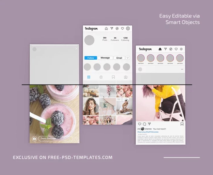 Free Instagram Stories Card Mockup
