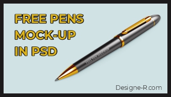 Free Pens Mock-Up PSD