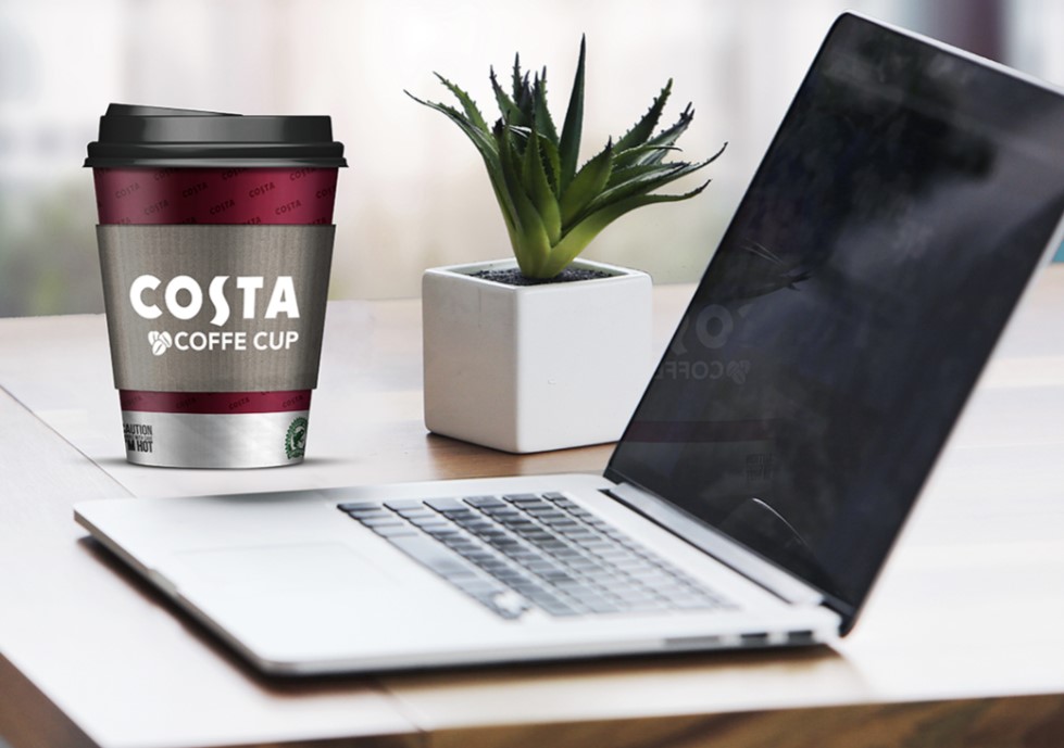 Paper cup layout freebie