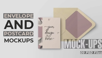 Envelope and Postcard Mockups