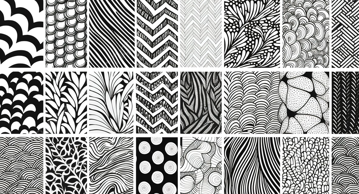 Collection Of Hand Drawn Patterns