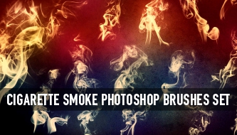 Cigarette Smoke Photoshop Brushes Set