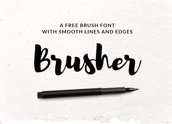 Brusher Font