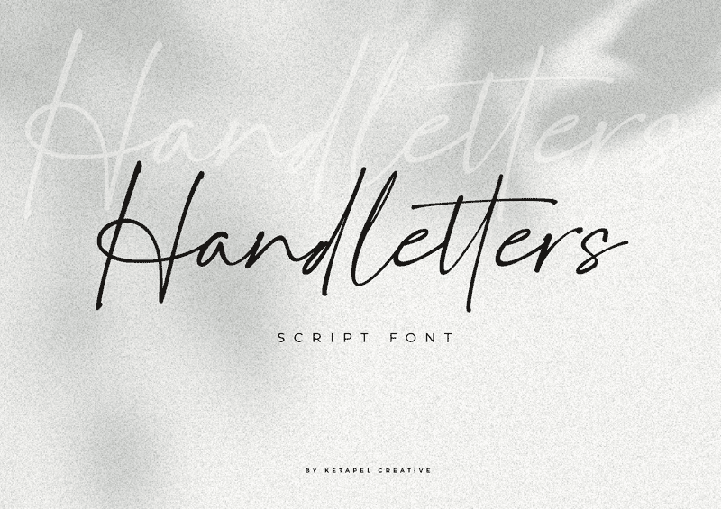 handletters font