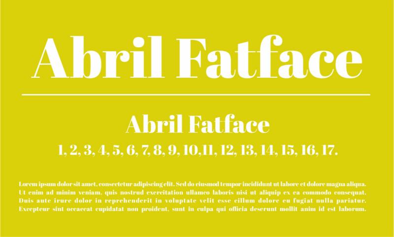 Abril Fatface