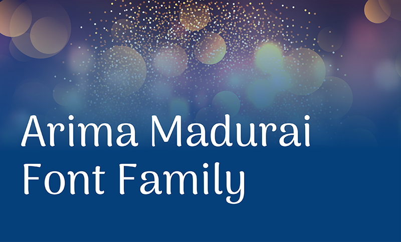 Arima Madurai Font Family
