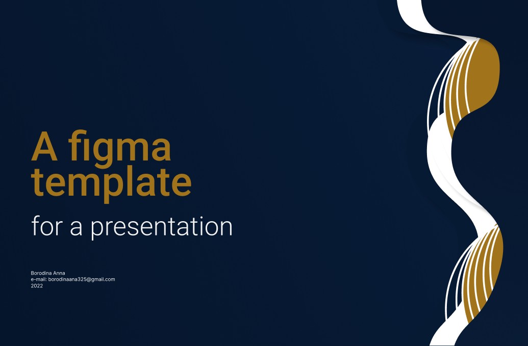 Elegant Presentation Template for Figma
