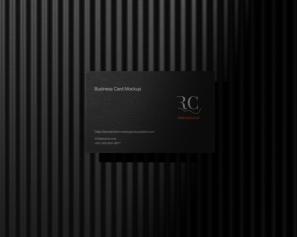 Free Premium Business Card Mockup