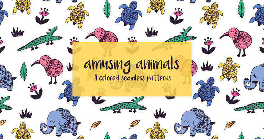 Free Seamless Animals Patterns