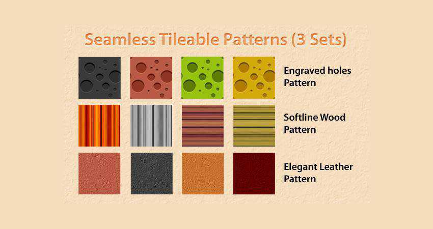 Seamless tileable patterns