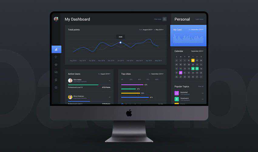 Web Dashboard & Statistics Template for Figma