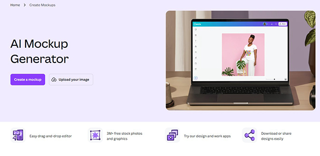Canva AI Mockup Generator