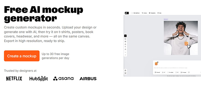 Recraft AI Mockup Generator