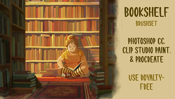 Bookshelf Brushsets for Procreate