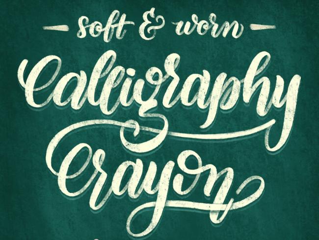 Calligraphy Crayon Brush for Procreate