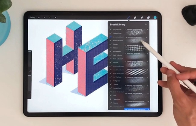 Draw Isometric Letters in Procreate: A Step-by-Step Process!