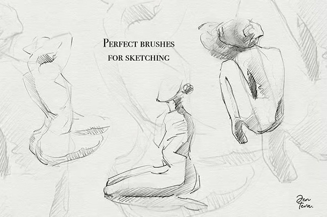 Graphite Pencil Effect Procreate Brushes