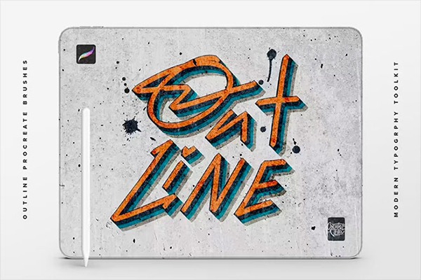 Outline Procreate Brushes