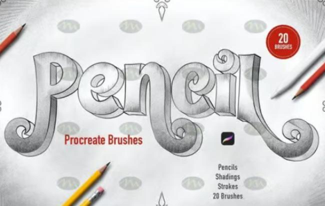 Pencil Sketching Procreate Brush