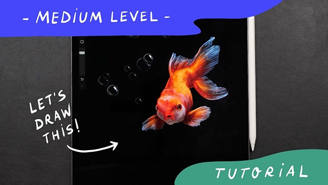 Create a Realistic Golden Fish in Procreate — Medium Level Digital Art Tutorial