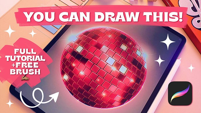 Draw a Disco Ball in Procreate
