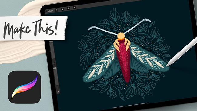 Draw a Magical Moth in Procreate