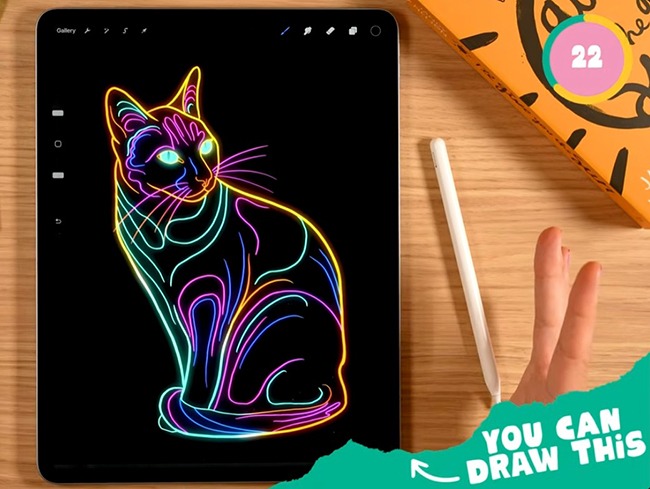 How to Create Neon Animal Art in Procreate