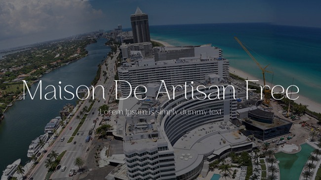 Maison De Artisan Free Font Family