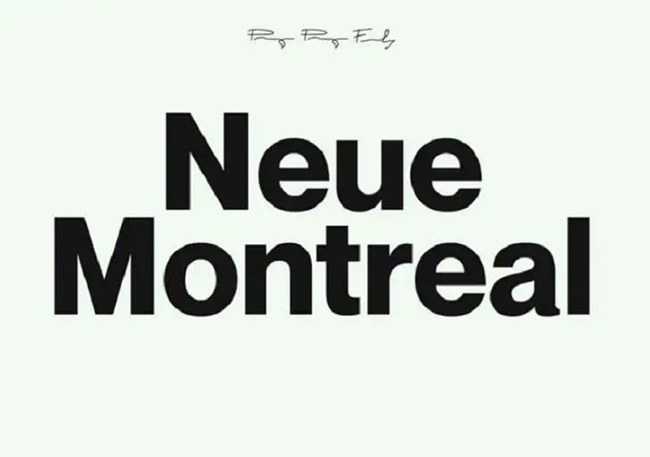 Neue Montreal Font Family Free