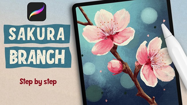 Paint a Dreamy Cherry Blossom in Procreate