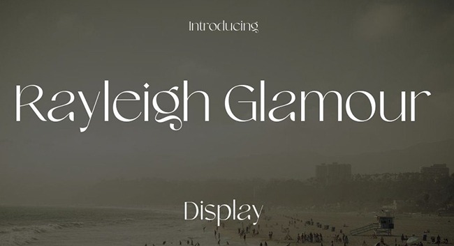Rayleigh Glamour Font